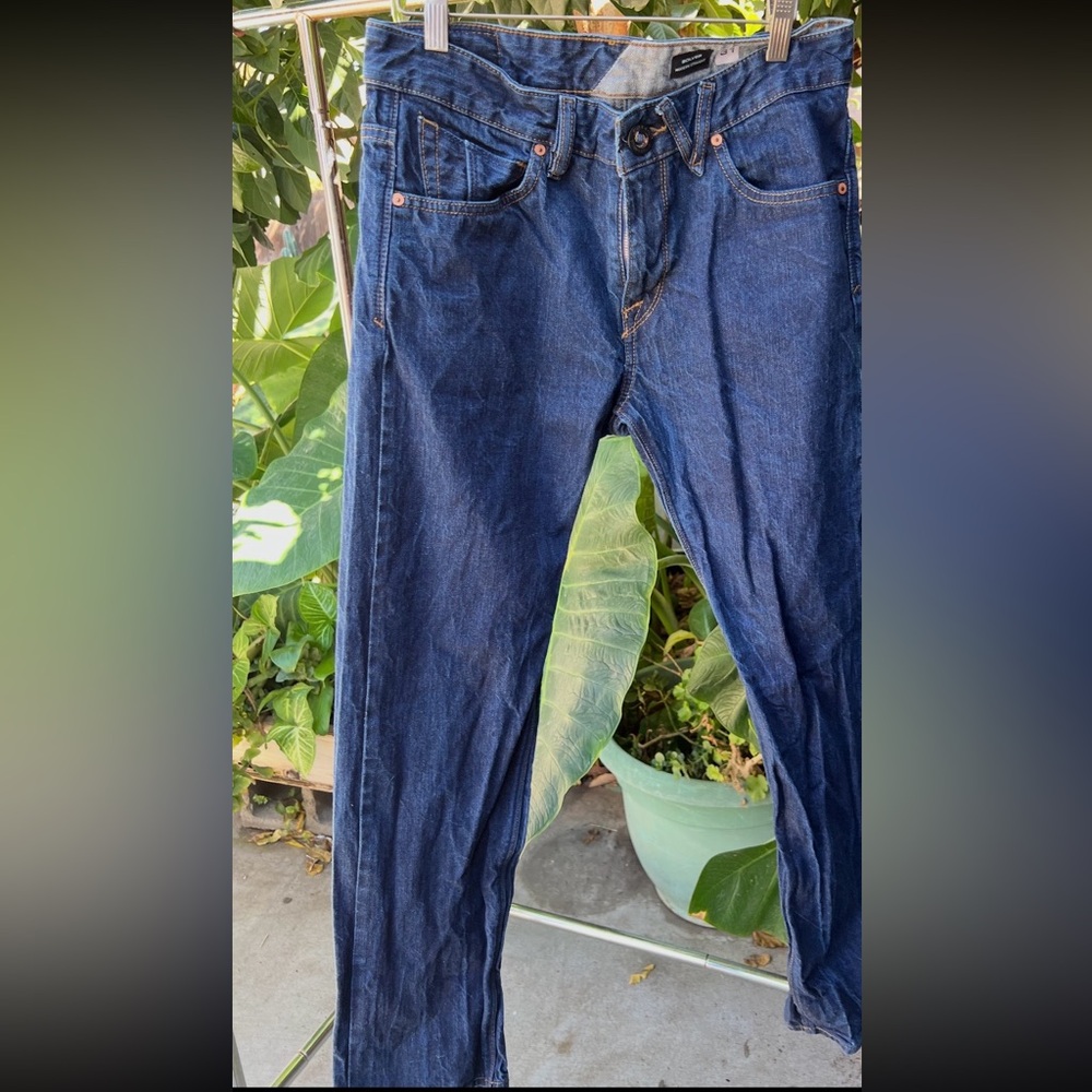 Volcom Men's Deep Blue Straight Jeans